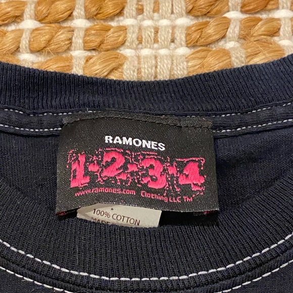 Vintage Ramones Shirt 2006 Black Graphic 1 2 3 4 Label Tee - Picture 4 of 8
